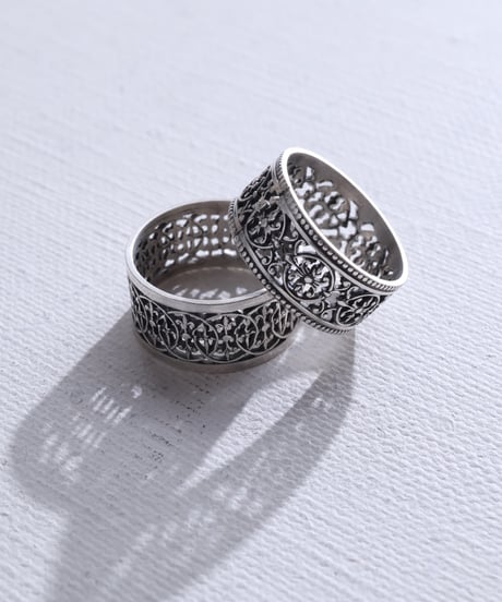 c.1950–70s France / ゴシックモチーフリング / Silver800-925