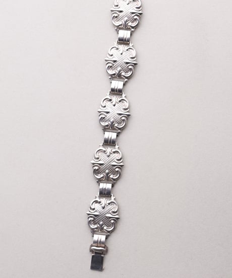 c.1950 Norway Modern Folk Bracelet / Silver 830