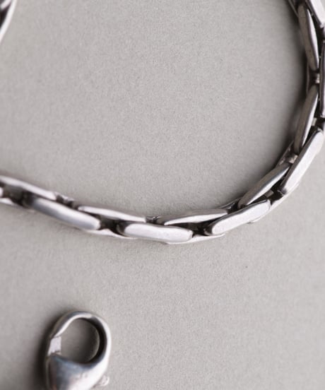 c.1980–90 / Elongated Link Chain Bracelet / Silver 925