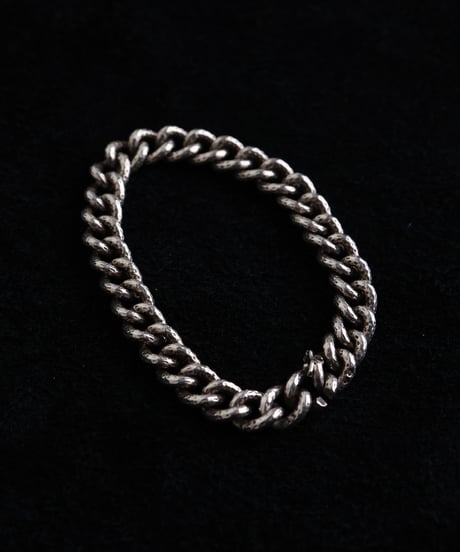 c.1960 France / Gourmette Chain Bracelet / Silver 800