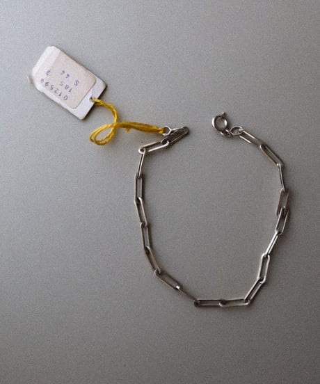 1960s France / Silver 800 / レクタングルチェーンブレスレット