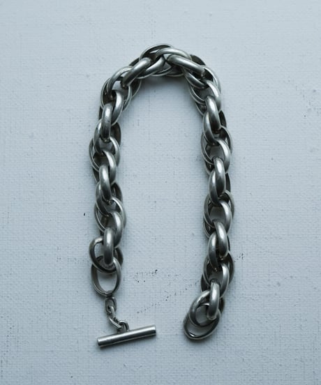 c.1960 France / Woven チェーンブレスレット　/ Silver 800