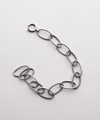c.1940–50 Germany / Oval Link Chain Bracelet / Silver 800