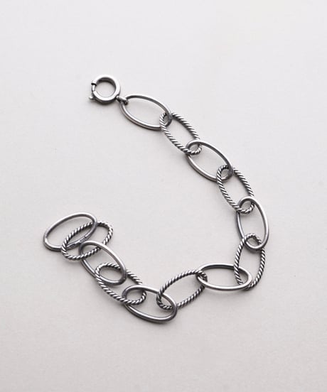 c.1940–50 Germany / Oval Link Chain Bracelet / Silver 800