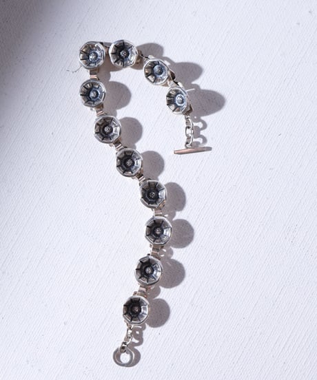 c1950 Denmark  / フラワーブレスレット / Sterling Silver 925 / John Lauritzen