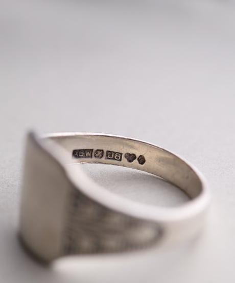 1946 Sweden / Signet Ring by Gustafson & Son / Silver