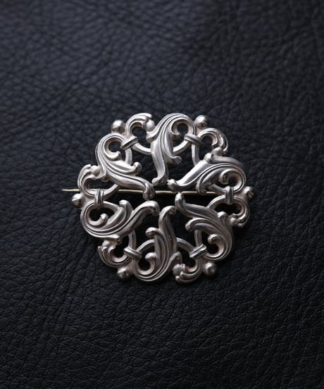1943 Finland National Romantic Silver Brooch by Hopeatakomo / Silver 813