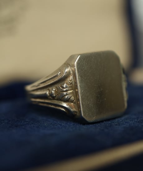 c.1950 Germany / アールデコスタイル/シグネットリング / Silver 835