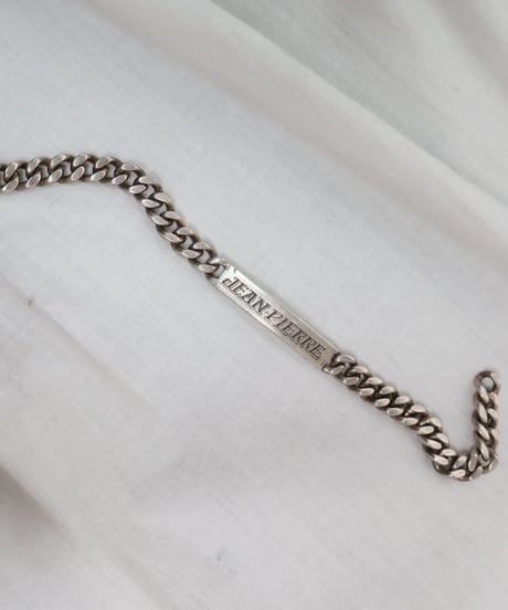 c.1960s France/ IDブレスレット/ silver 925