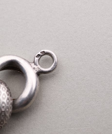 c.1910 France / Art Deco Gourmette Bracelet / Silver 800