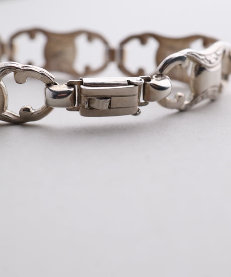 c.1930 Czechoslovakia Embossed リンク　ブレスレット / Silver 900