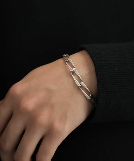 c.1950s Belgium / アールデコリンクブレスレット / Silver 800