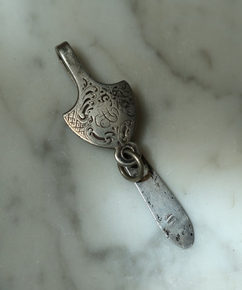 c.1890 France / シャトレーヌ/ キーホルダー/ Silver 800 | BL