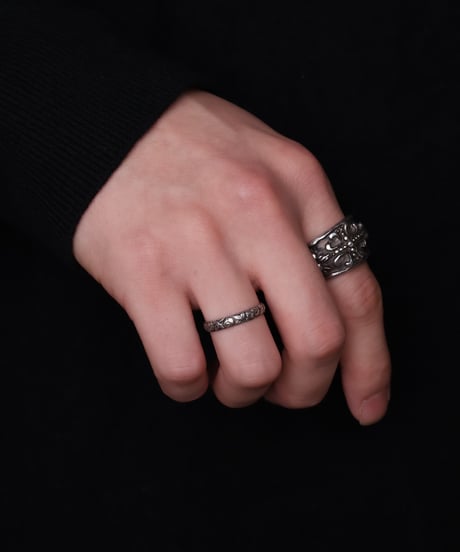 c.1920 Norway / Folk Rose リング/ Silver 830