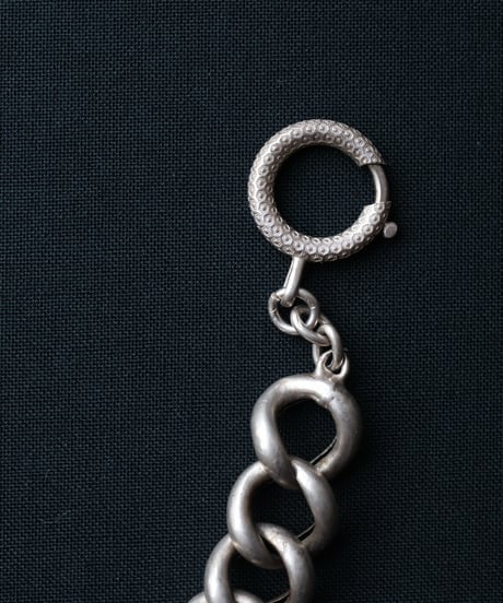 c.1900 France Paris / アールデコ カーブチェーンブレスレット / Silver 800