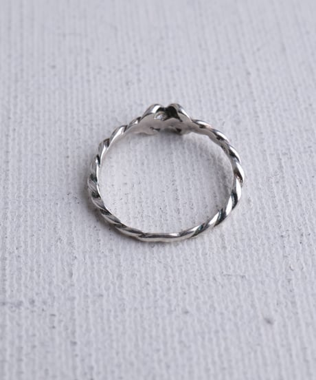 c.1980–90 France / Knot Twist Ring / Silver 925