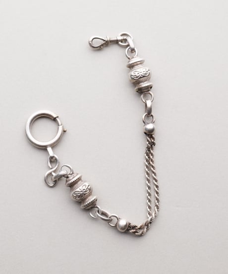 c.1870 France / Watch Chain Bracelet / Silver 800