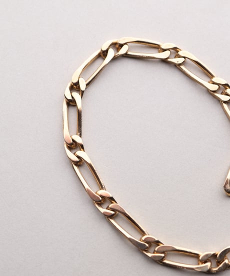 c.1960 France / Maille Cheval Link Chain Bracelet / Vermil