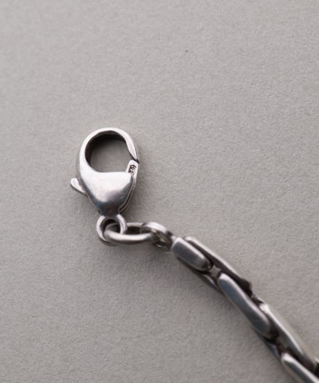 c.1980–90 / Elongated Link Chain Bracelet / Silver 925