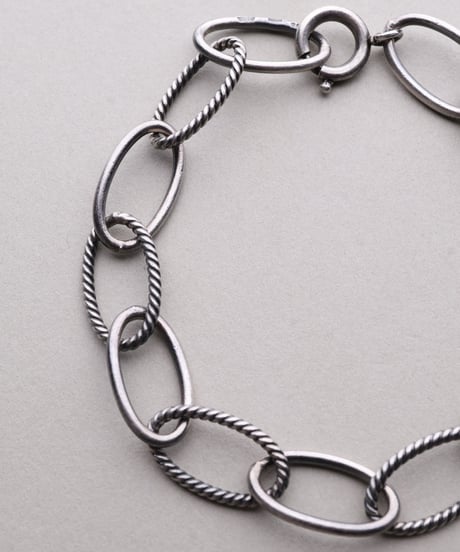 c.1940–50 Germany / Oval Link Chain Bracelet / Silver 800