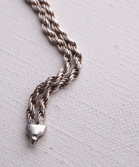c.1980 France / Horse Bit Double Twist Bracelet / Silver 925
