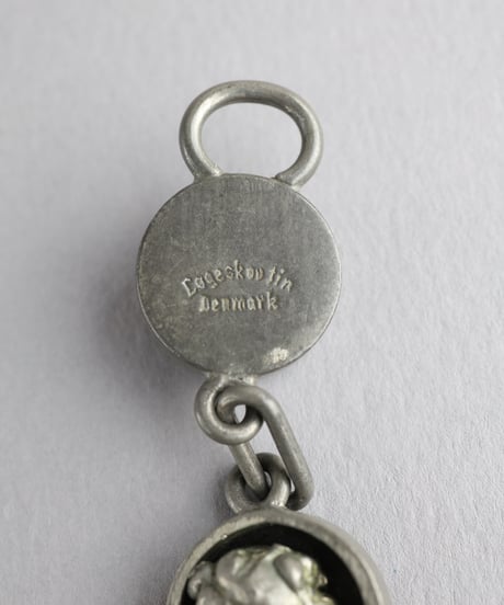 c.1960 Denmark / Abstract Pewter Bracelet