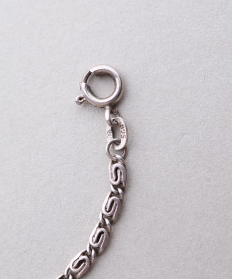 c.1940–50 Germany Snail Link Chain Bracelet / Silver 835