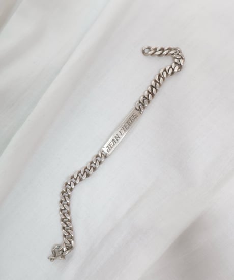 c.1960s France/ IDブレスレット/ silver 925