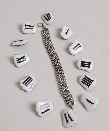 c.1960 France Paris / Double Gourmette Bracelet / Silver 800