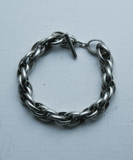 c.1960 France / Woven チェーンブレスレット　/ Silver 800
