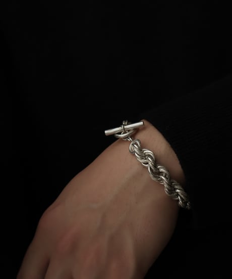 c. 1960s France / ツイストチェーンブレスレット/ Silver 800