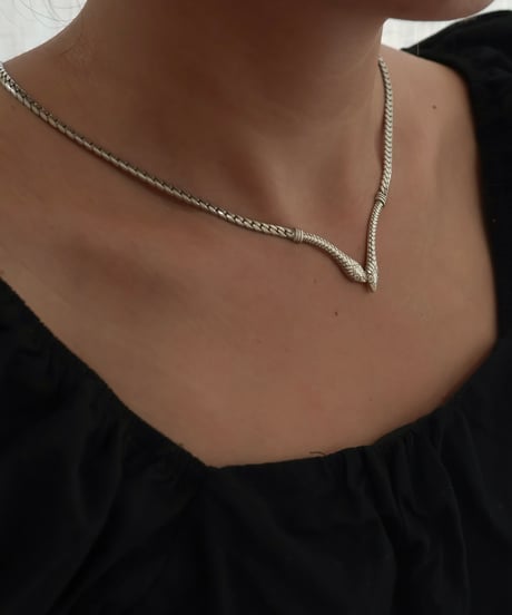 c.1970 Italy / スネークモチーフネックレス / Silver 925