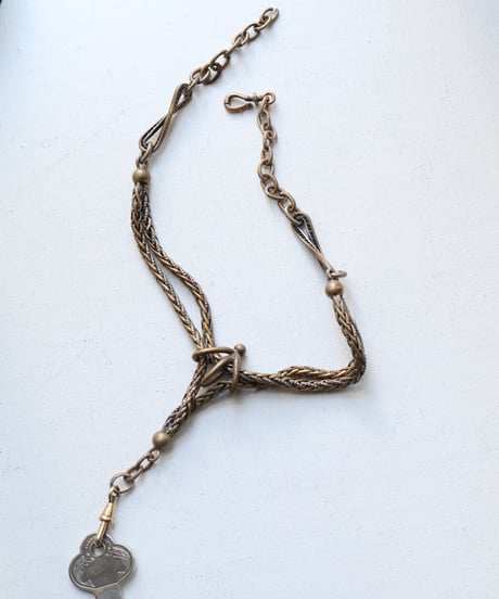 c.1900 France / シャトレーヌチェーン ウォッチチェーン / Brass