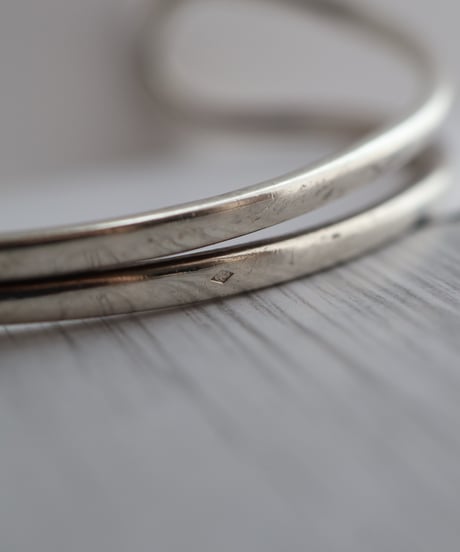 c.1960s France / Quilbé Paris シルバーバングルウォッチ / Silver 800