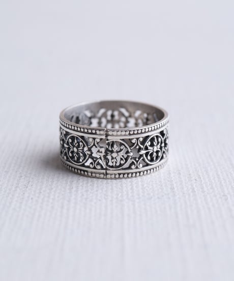 c.1950–70s France / ゴシックモチーフリング / Silver 800-925