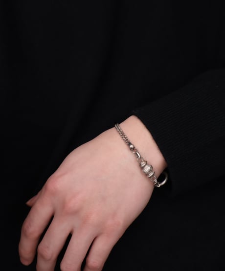 c.1870 France / Watch Chain Bracelet / Silver 800