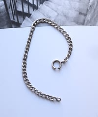 c.1900 France Paris / グルメットチェーンブレスレット / Silver 800