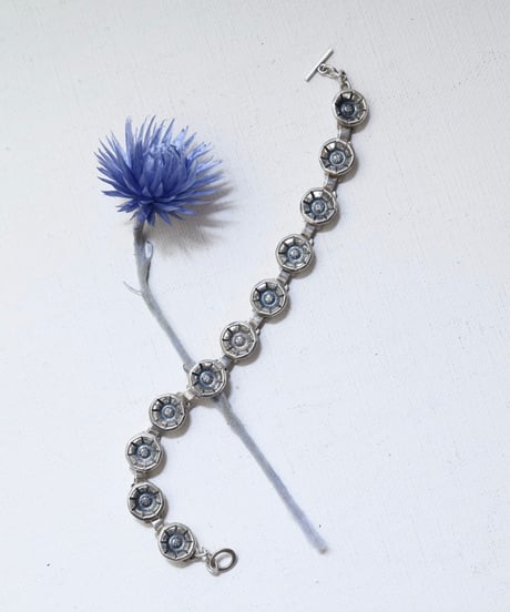 c1950 Denmark  / フラワーブレスレット / Sterling Silver 925 / John Lauritzen