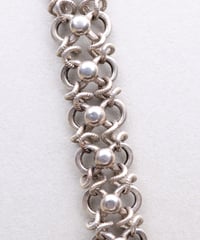 c.1910–30 France Decorative Link Bracelet / Silver 800