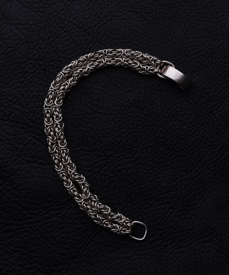 c.1960 Germany / Double Byzantine Bracelet / Silver 835