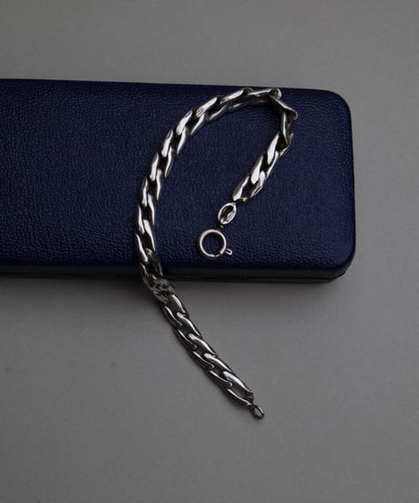 c.1960 Italia Arezzo / カーブチェーンブレスレット/ silver925