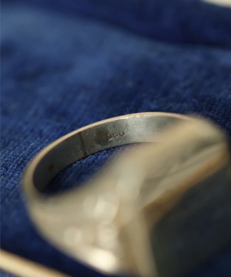 c.1950 Germany / アールデコスタイル/シグネットリング / Silver 83