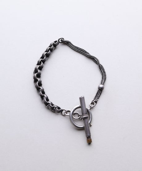 c.1870–1890 France Watch Chain Bracelet / Silver 800