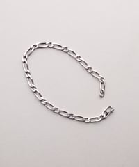 c.1960 France / Maille Cheval Link Chain Bracelet / Silver 800