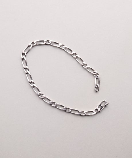c.1960 France / Maille Cheval Link Chain Bracelet / Silver 800