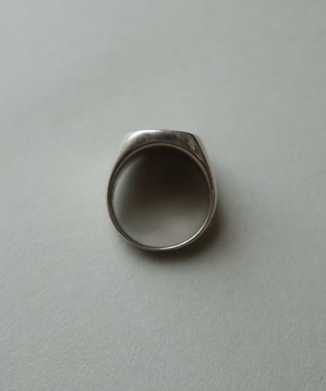 c.1960–1970 East Europe  / Mother of Pearl Signet Ring / Silver 925