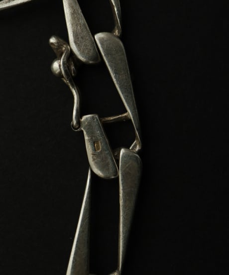 c.1950s Belgium / アールデコリンクブレスレット / Silver 800