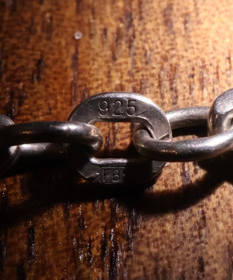 c.1970 Germany / Faceted Narrow Chain Bracelet / Silver 925