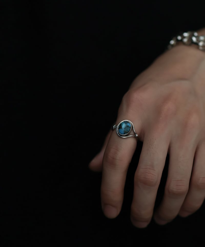 【極稀　一点物】　ハンドメイド　ターコイズリング 925 ヴィンテージ ヴィンテージターコイズリング925