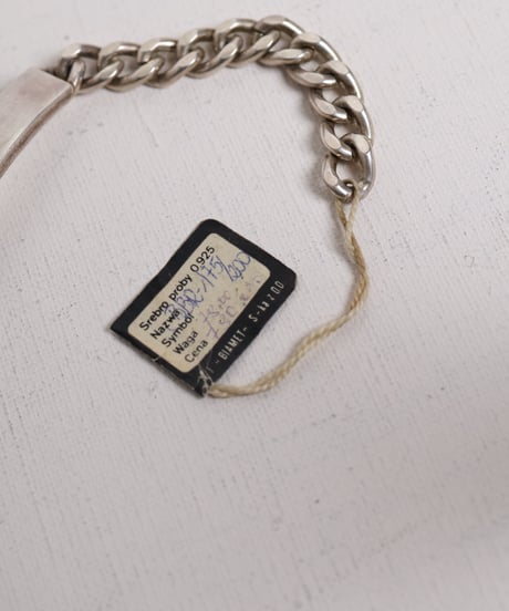 c.1980 Poland /  ID ブレスレット / Silver 925 / 未使用品